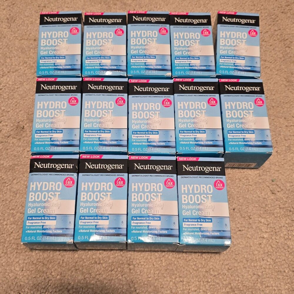 Neutrogena Hydro Boost Water Gel Fragrance-Free travel size 0.5fl oz Lot of 14